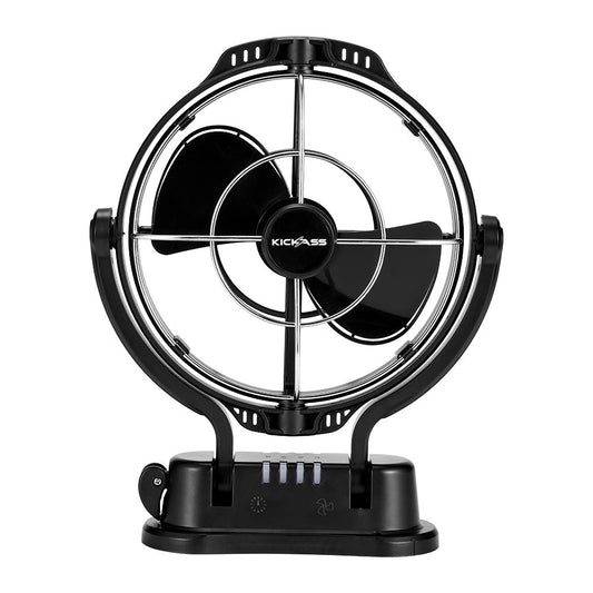 KickAss ProductsKickass 12/24v 360° degree, 3 speed fan (hardwired) BlackKA12VCABFAN - BL
