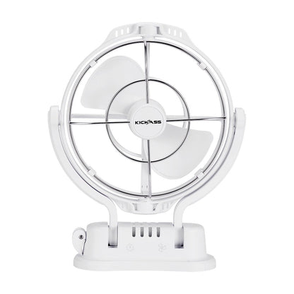 KickAss ProductsKickass 12/24v 360° degree, 3 speed fan (Hardwired) WhiteKA12VCABFAN - WH