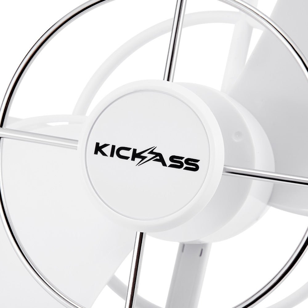 KickAss ProductsKickass 12/24v 360° degree, 3 speed fan (Hardwired) WhiteKA12VCABFAN - WH