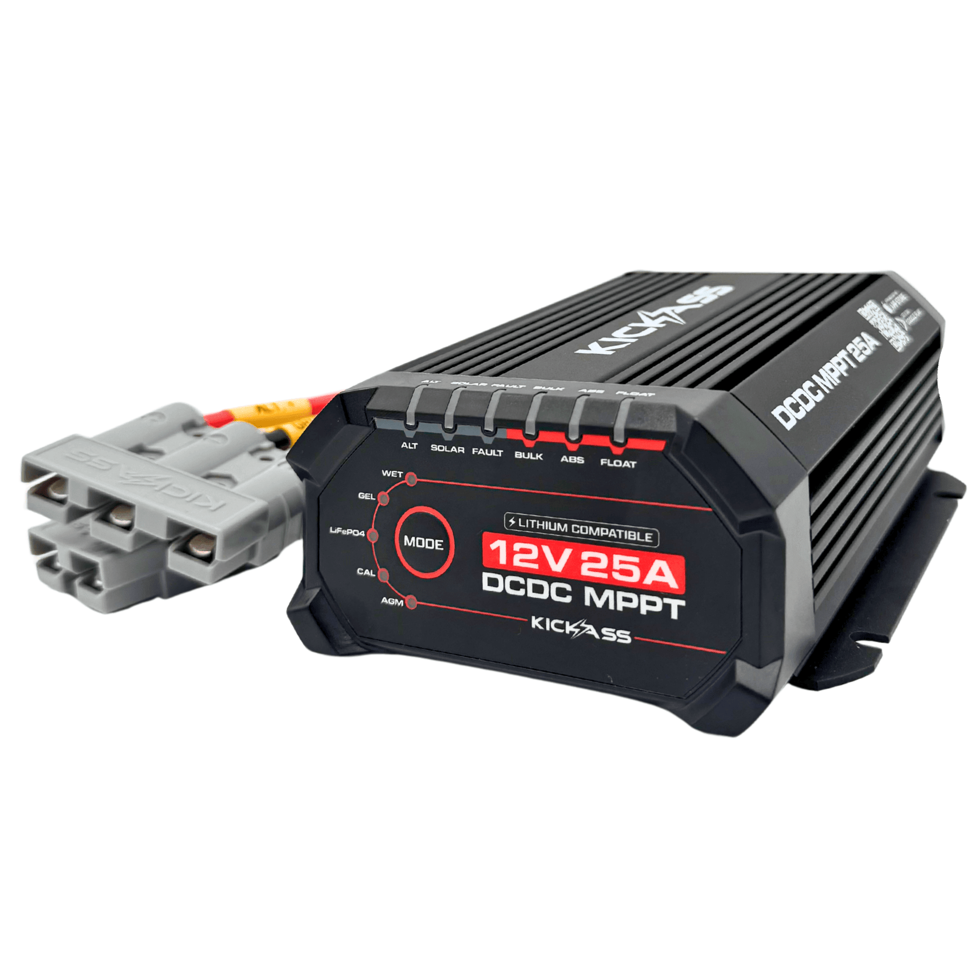 KickAss ProductsKickAss 12V 105Ah Ultra Slimline Lithium Essentials Dual Battery Kit with 25A DCDC Charger and Wiring KitKADBKIT105USLIM