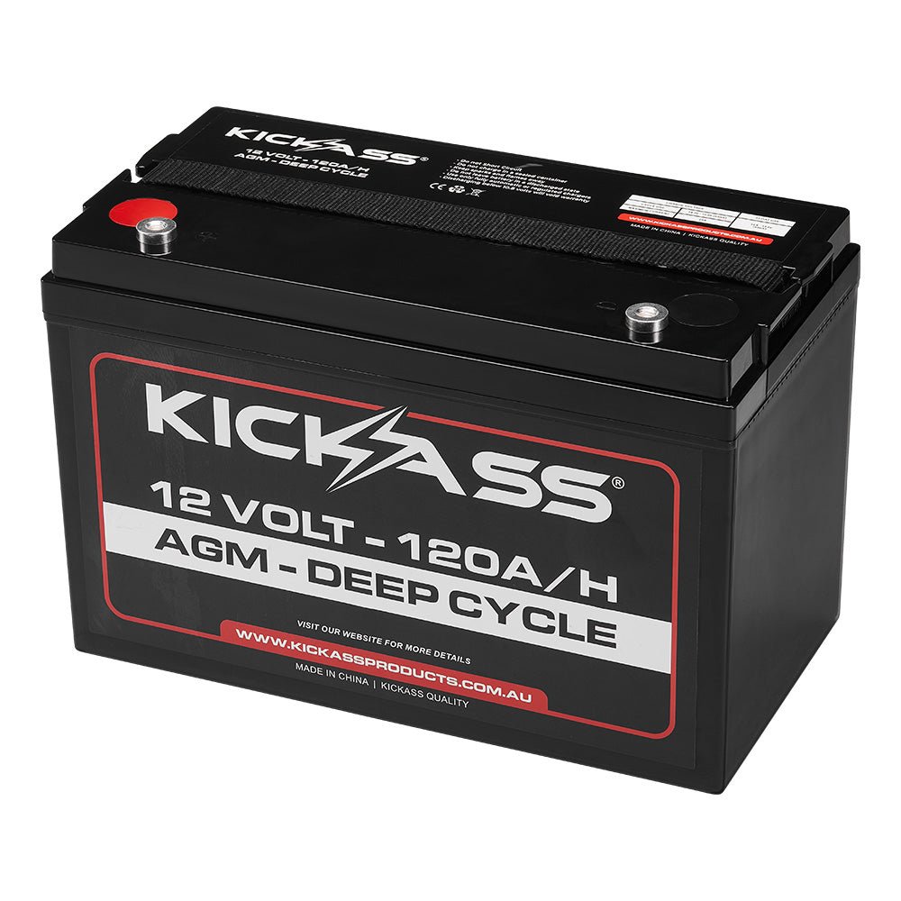 KickAss ProductsKickAss 12V 120Ah AGM Deep Cycle BatteryKA12120
