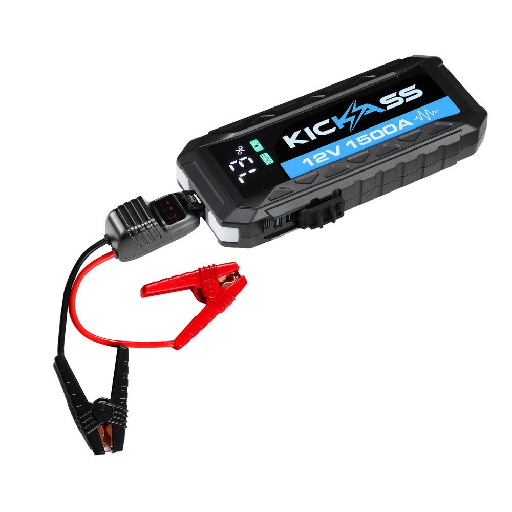 KickAss ProductsKickAss 12V 1500A Portable Car Jump Starter Bundle with Outdoor Tie - Down Guy Rope LED Lighting KitKABUN-JUMP-LEDROPE