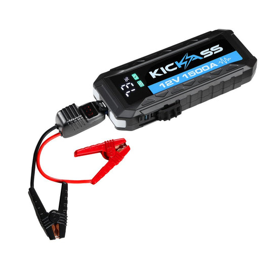 KickAss ProductsKickAss 12V, 1500A Portable Car Jump Starter with Power Bank - 3000A PeakKAJUMPSTRTR