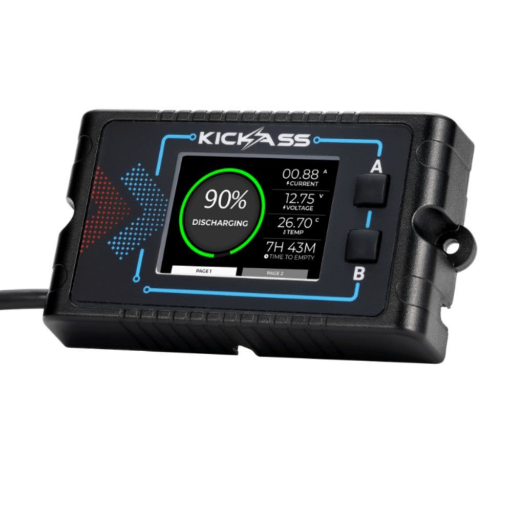 KickAss ProductsKickAss 12V 230Ah Lithium Complete Dual Battery Kit with 40A DCDC Control Hub, Heavy Duty Wiring Kit and Remote Display UnitKADBKIT230XLION