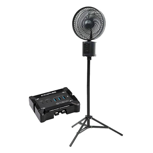 KickAss ProductsKickAss 12V Anderson To USB Fast Charger + Large Oscillating Fan BundleKABUN-KAFC12V-KA5VTFAN