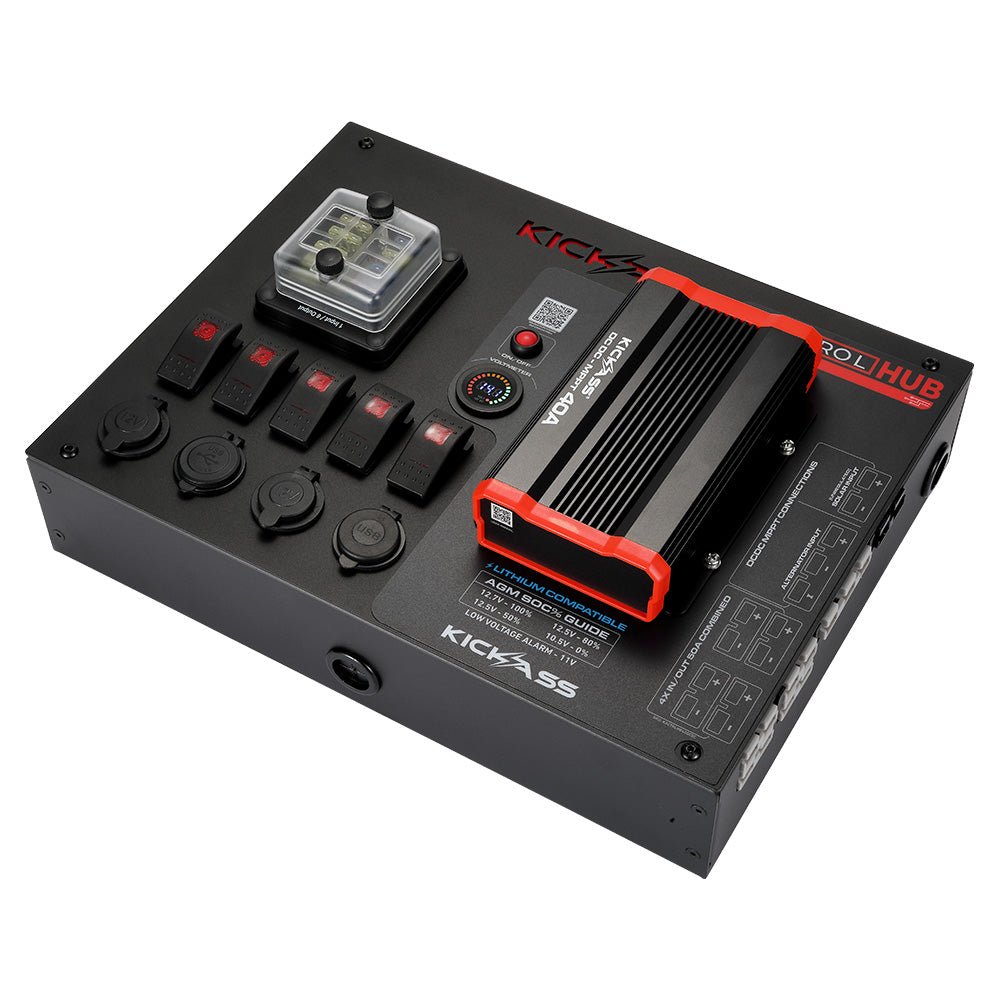 KickAss ProductsKickAss 12V Control Hub / Panel With 40A DCDC ChargerKACTRLHB40DCDC