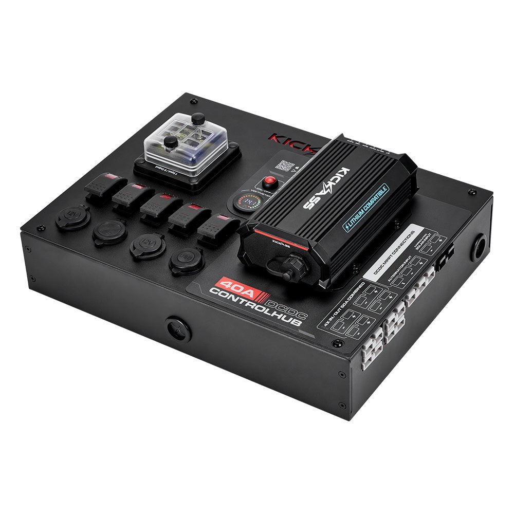 KickAss ProductsKickAss 12V Control Hub / Panel with Smart 40A DCDC Charger + Integrated BluetoothKACTRLHB40DCDCBT