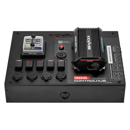 KickAss ProductsKickAss 12V Control Hub / Panel with Smart 40A DCDC Charger + Integrated BluetoothKACTRLHB40DCDCBT