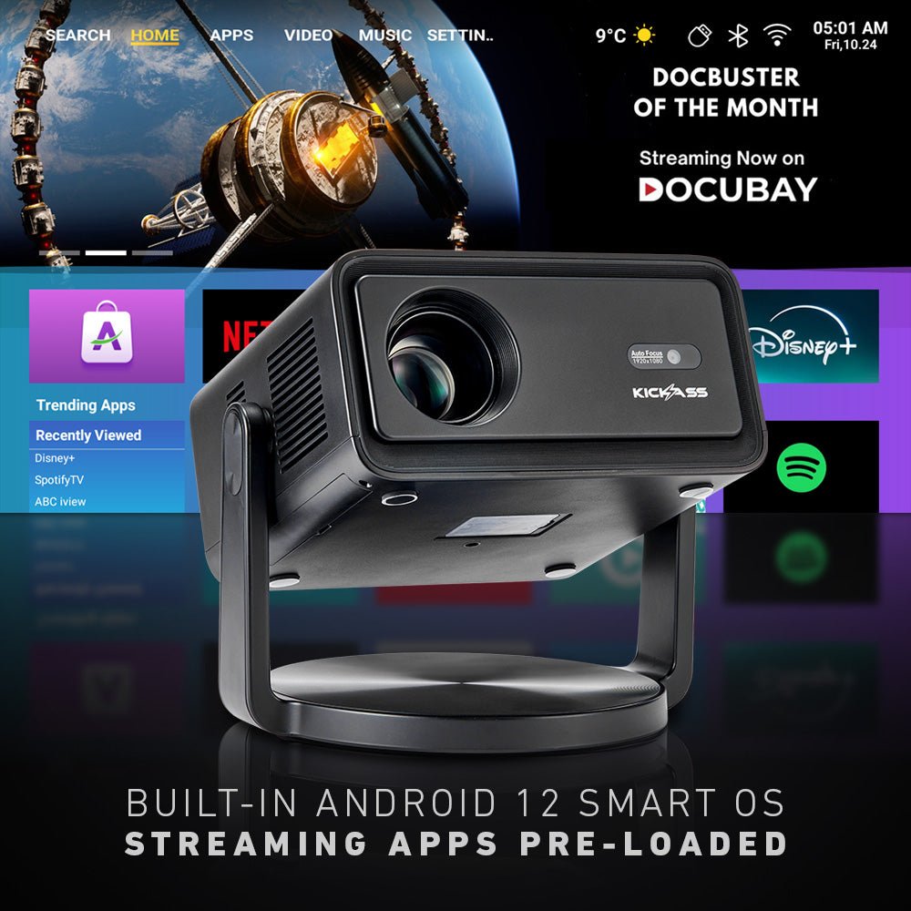 KickAss ProductsKickass 12V FHD Outdoor Cinema Smart ProjectorKAODCP-SMART