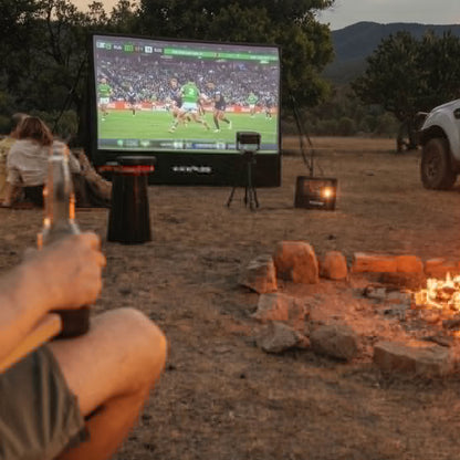KickAss 120” Portable Outdoor Cinema Projection AirScreen – Inflatable Movie Screen for Camping & Backyard