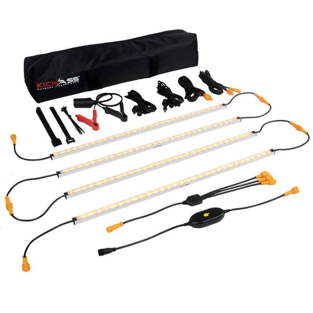 KickAss ProductsKickAss 12V LED Light Kit + Outdoor Tie - Down Guy Rope LED Lighting Kit BundleKABUN-LEDKIT-LEDROPE