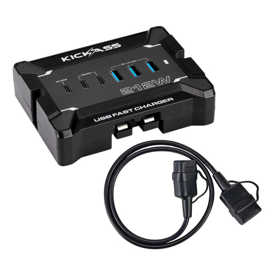 KickAss ProductsKickAss 12V USB Fast Charger & 1m Extension Lead BundleKAUSB212WEXT1M