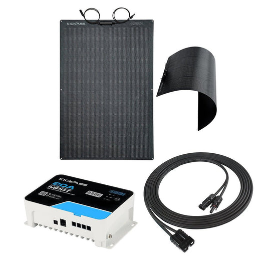 KickAss ProductsKickAss 170W Flexible ETFE Solar Panel Bundle with 20A MPPT Controller & 5m Anderson Extension CableKABUN-FLXSP-MPPT20A