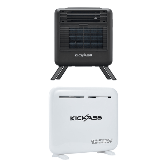 KickAss ProductsKickAss 240V Portable Air Conditioner + 1000W Electric Panel Heater BundleBUNDLE-KAPAC400-KAHEATPAN1000W-A7F2P1