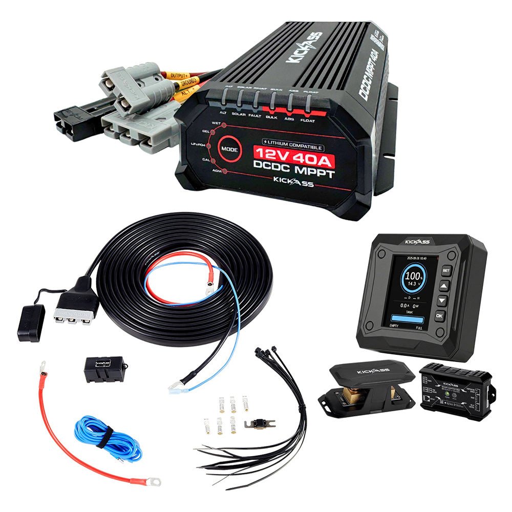 KickAss ProductsKickAss 25A DCDC Complete Dual Battery Kit with Smart Shunt and WiringKABDL25ADCDC-COMP