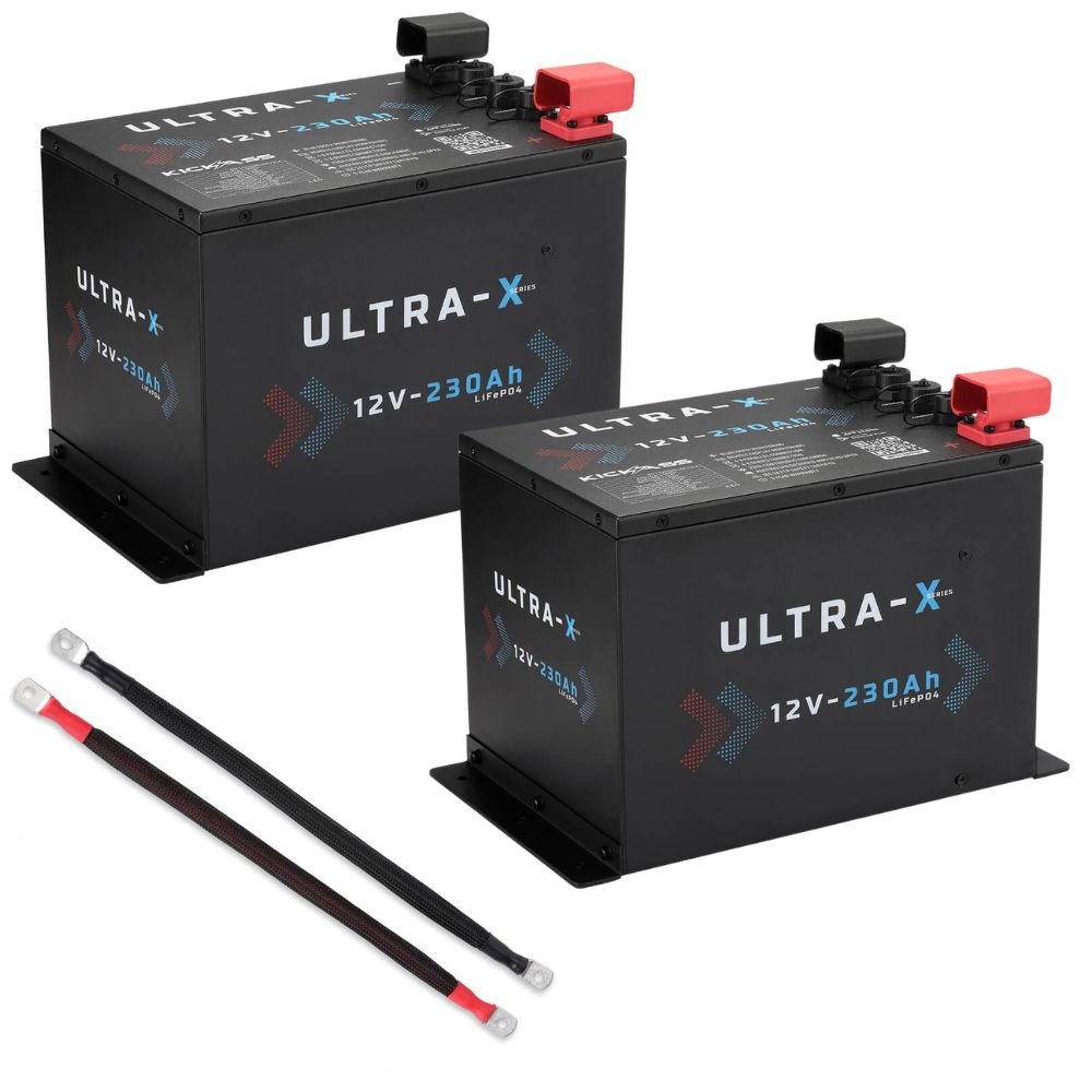 KickAss ProductsKickAss 460Ah Ultra - X Lithium Battery Bundle with Linking CablesKA - ULTRA230 - BUNDLE