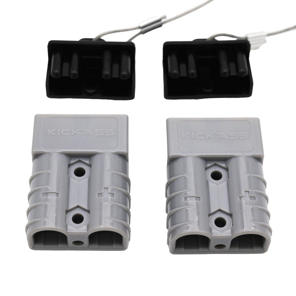 KickAss ProductsKickAss 50Amp Connector Kit with Covers & Plugs GREYKAAndCK