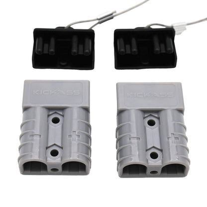 KickAss ProductsKickAss 50Amp Connector Kit with Covers & Plugs GREYKAAndCK