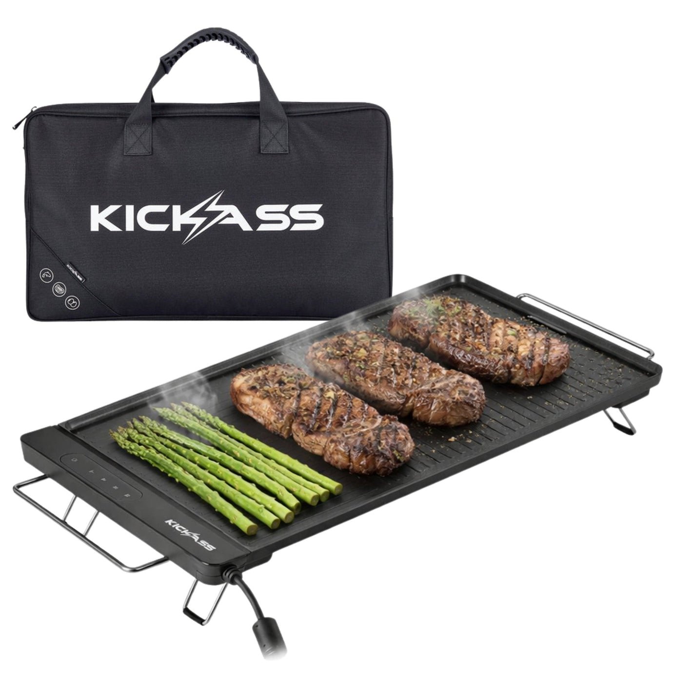 KickAss ProductsKickAss 50CM Portable Electric BBQ - 1400W & Camping Cleaver BundleKABUN-EBBQ1400-CLEAVE