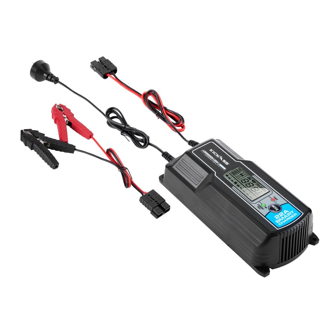KickAss ProductsKickAss Battery Box with 25A DCDC Bundle with 120Ah AGM Battery, Tray, Wiring Kit and 22A ChargerKABUNDLE07
