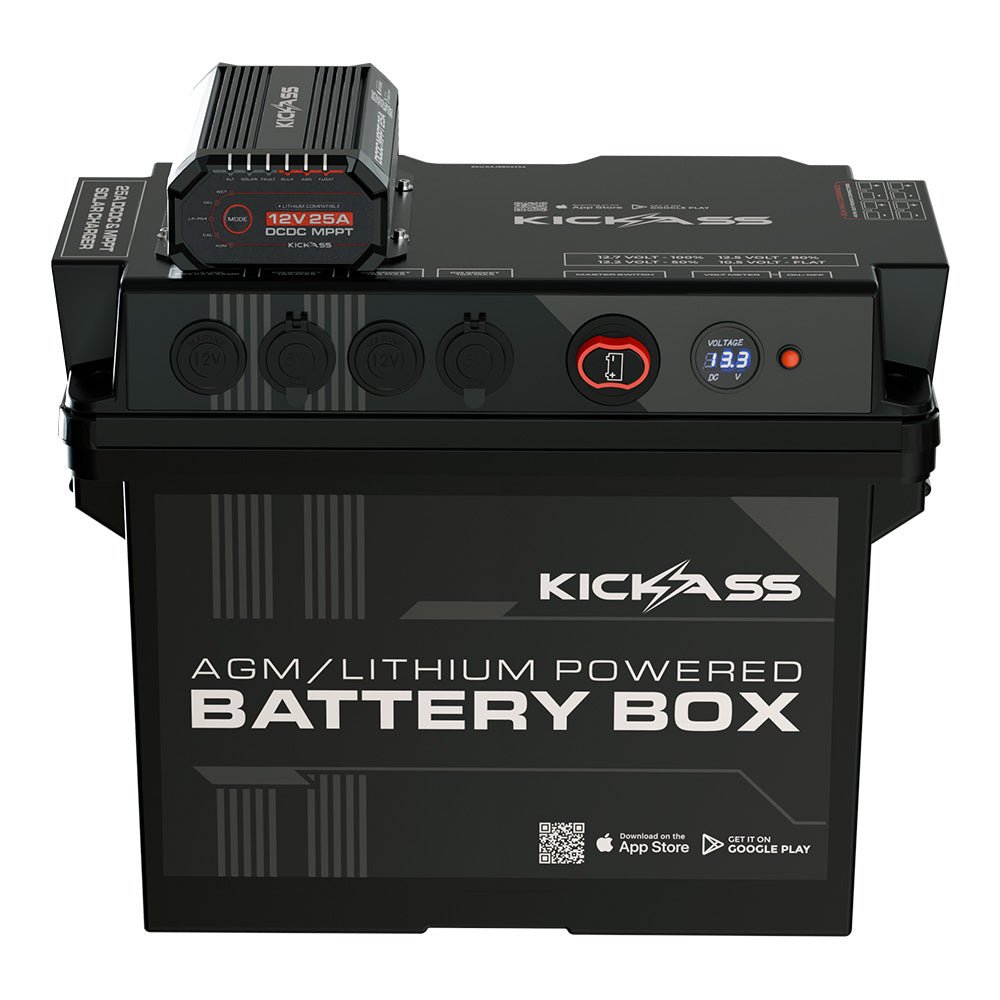 KickAss ProductsKickAss Battery Box with 25A DCDC Charger + Integrated BluetoothKAJBBOX25A