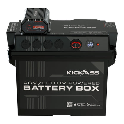 KickAss ProductsKickAss Battery Box with 25A DCDC Charger + Integrated BluetoothKAJBBOX25A