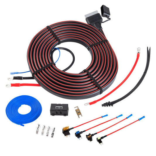 KickAss ProductsKickAss Heavy Duty Plug and Play DCDC Wiring Kit - 8mKAHDDBWKPP80