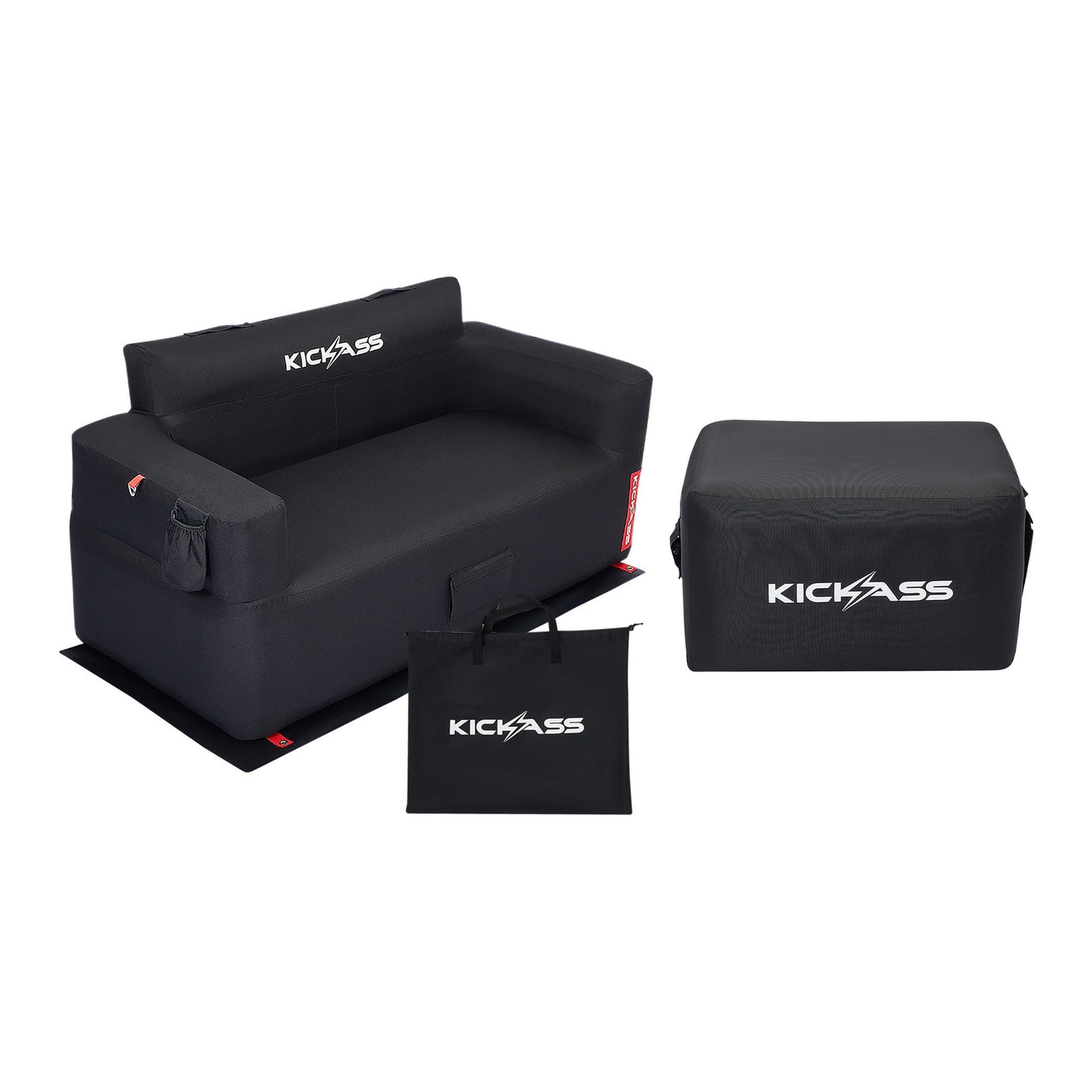 Inflatable Sofa & Ottoman Bundle with 4000mAh Pump & UPF 50+ Cover ...
