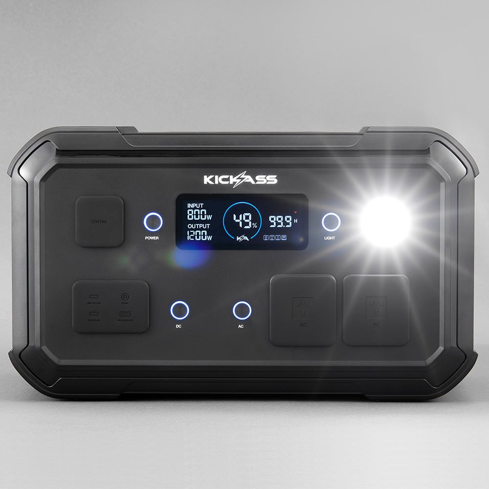 KickAss ProductsKickass Kickcharge 1200 LiFePO4 Power Station MKII - 1120Wh, 87.5Ah @ 12.8VKAPHUB-1200-MKII