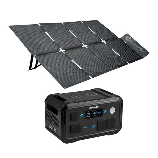 KickAss ProductsKickAss KickCharge 1200 MKII + 200W Solar Generator KitBUNDLE-1200MKII-KASB200