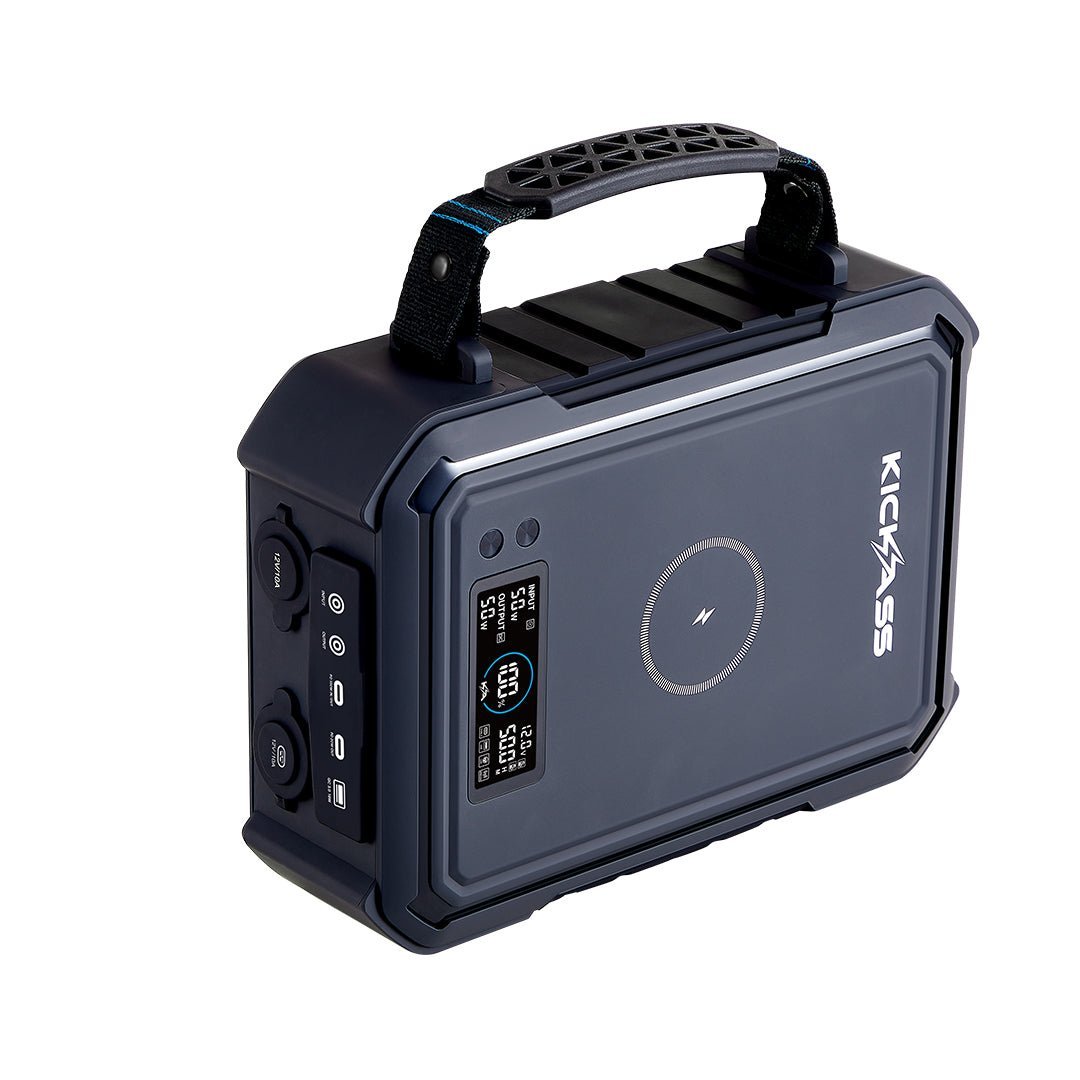 KickAss ProductsKickAss KickCharge Powerhub Portable Power Pack Bundle with Starlink Mini, and Fast Charging 100W USB - C/A Car ChargerKA-KAPHUB380-STLMINI-KAFC100W