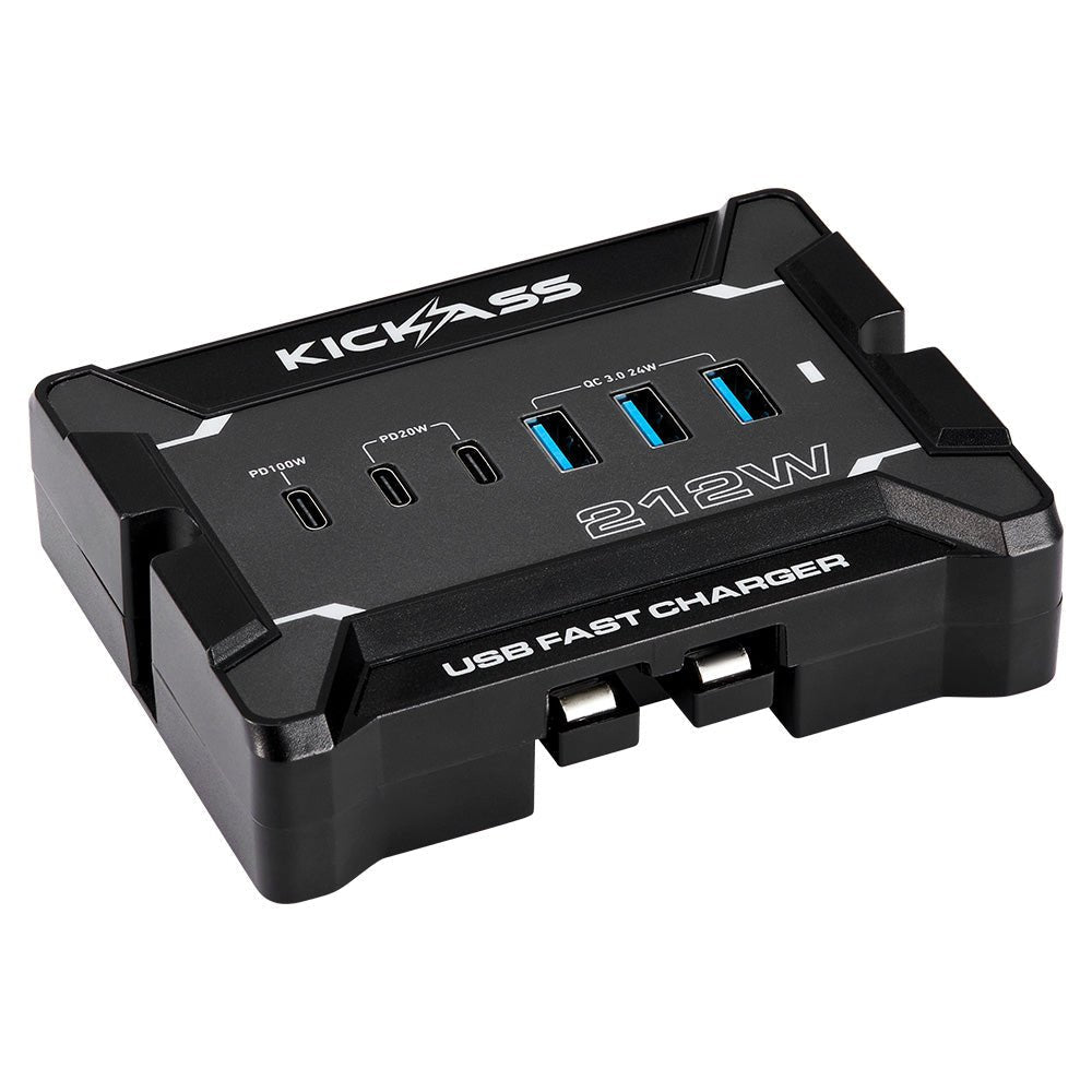 KickAss ProductsKickAss Portable 20,000mAh Misting Fan + 12V Anderson USB Fast Charger BundleKABUN-MIFAN-FCHGR