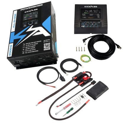 KickAss ProductsKickAss PowerBoss 2000W All - in - One Power System with Remote Display and Plug & Play KitKAPBRDUCONN
