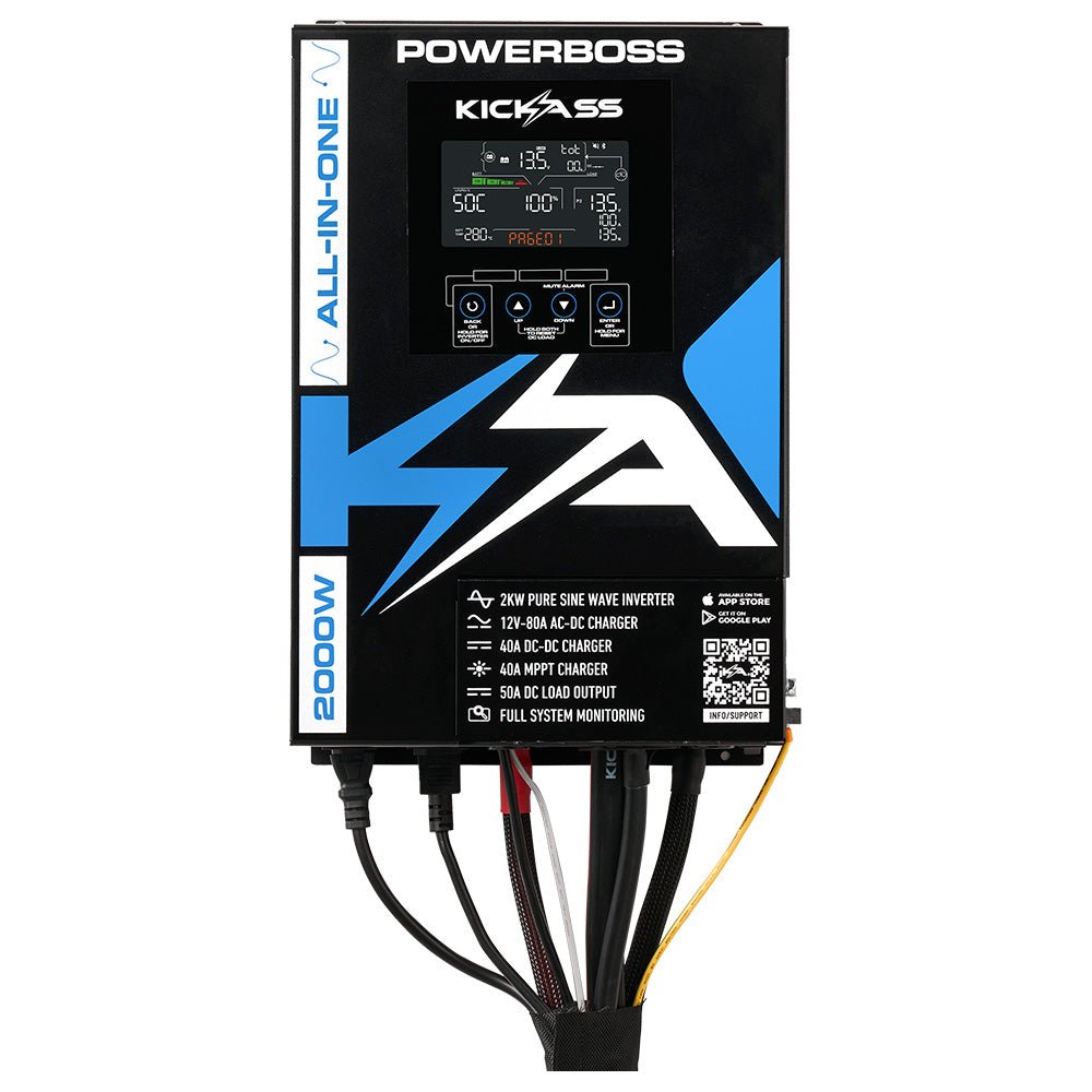KickAss ProductsKickAss PowerBoss 2000W All - in - One Power System with Remote Display and Plug & Play KitKAPBRDUCONN