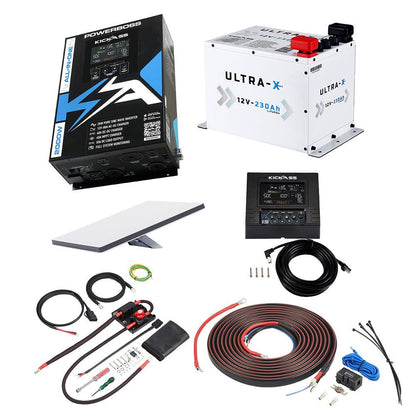 KickAss ProductsKickAss PowerBoss Bundle with 230Ah Ultra - X Lithium Battery, Starlink Mini and Connections KitKA-POWERBOSS-RDU230AHLITW-STARLINK