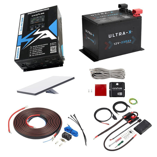 KickAss ProductsKickAss PowerBoss Bundle with 230Ah Ultra - X Lithium Battery, Starlink Mini & ConnectionsKA-POWERBOSS-230AHLITB-STARLINK