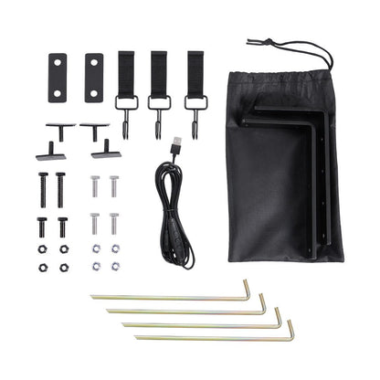 KickAss ProductsKickAss Premium RIGHT Fold - Out Shower Tent Awning and Camping Change Room with LED lightingKAEXTSTENT-AWN-R