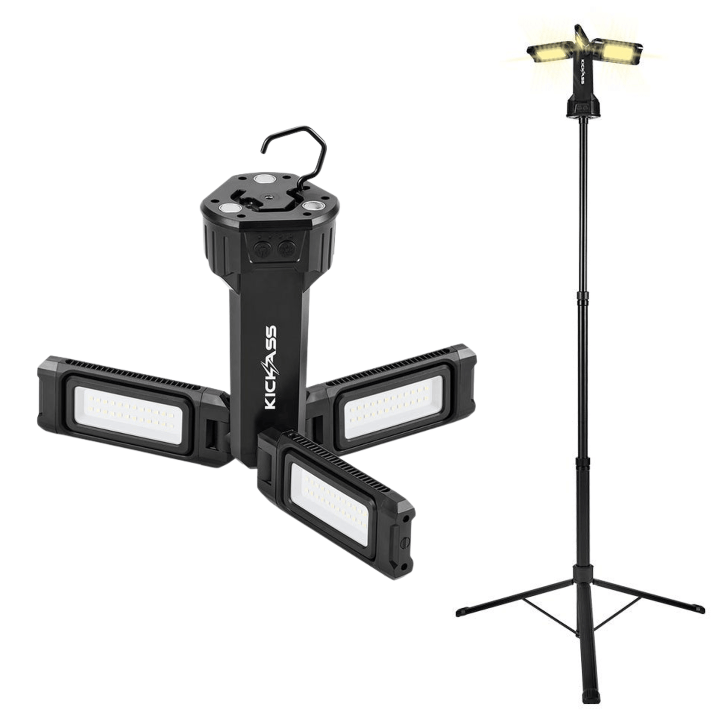 KickAss ProductsKickAss Rechargeable Tripod Camping Light - 4500 Lumens, 1.7mKACAMPLTRI