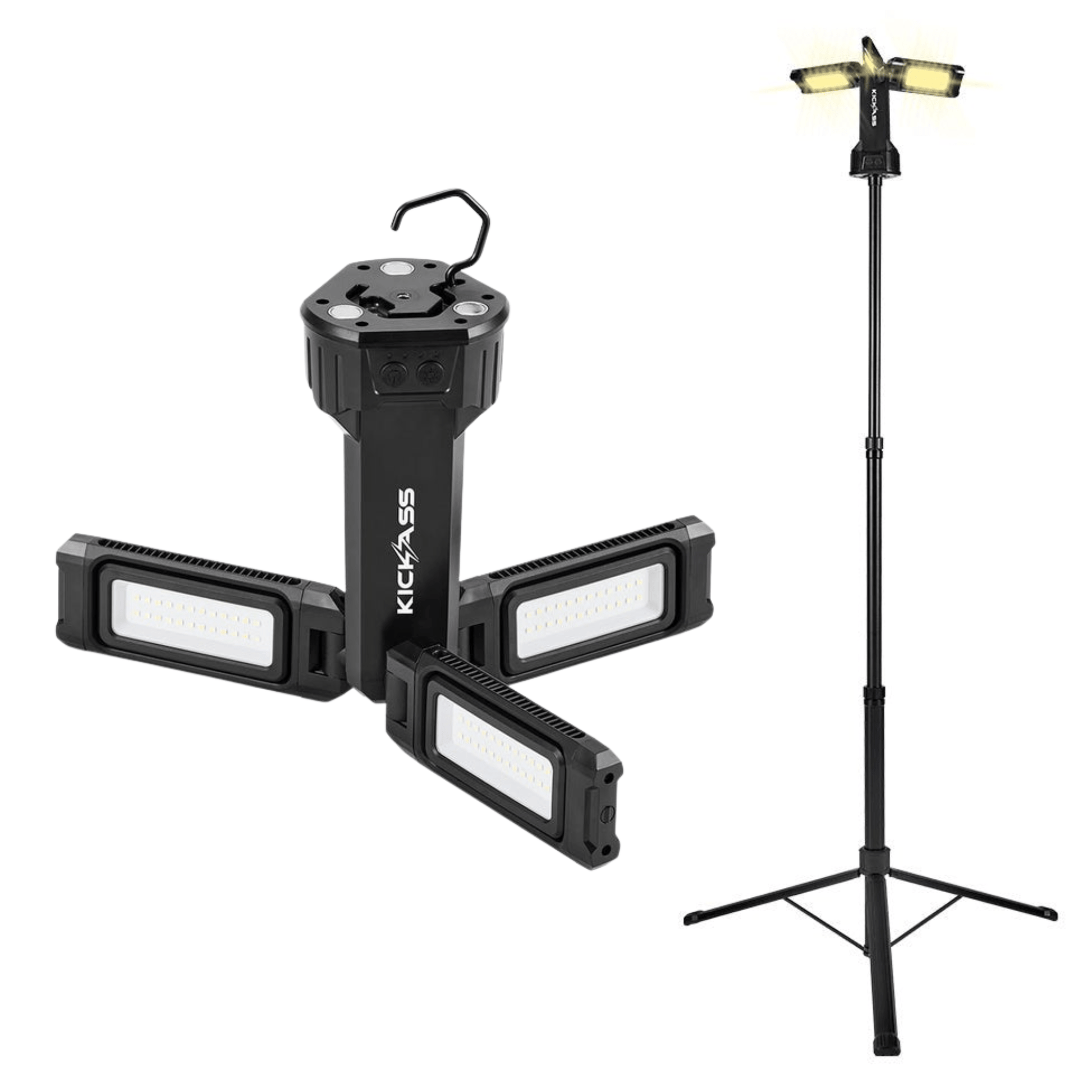 KickAss ProductsKickAss Rechargeable Tripod Camping Light - 4500 Lumens, 1.7mKACAMPLTRI