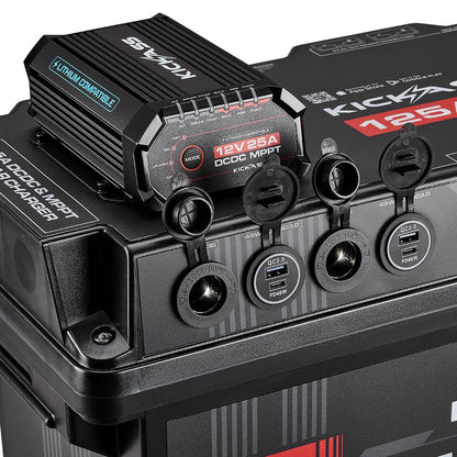 KickAss ProductsKickAss Smart 125Ah Lithium Battery Box Power Station with 25A DCDC Charger + Integrated BluetoothKAJBBOXLI125AH25A