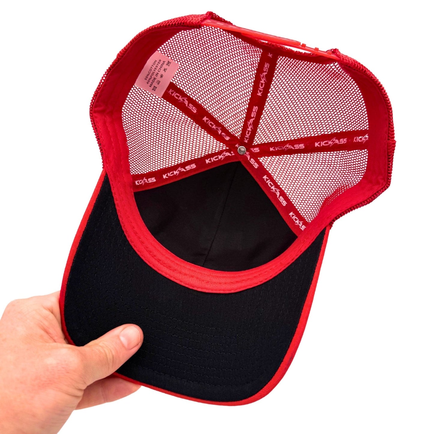 KickAss ProductsKickAss Snapback Cap - ALL REDKASCAP - RED