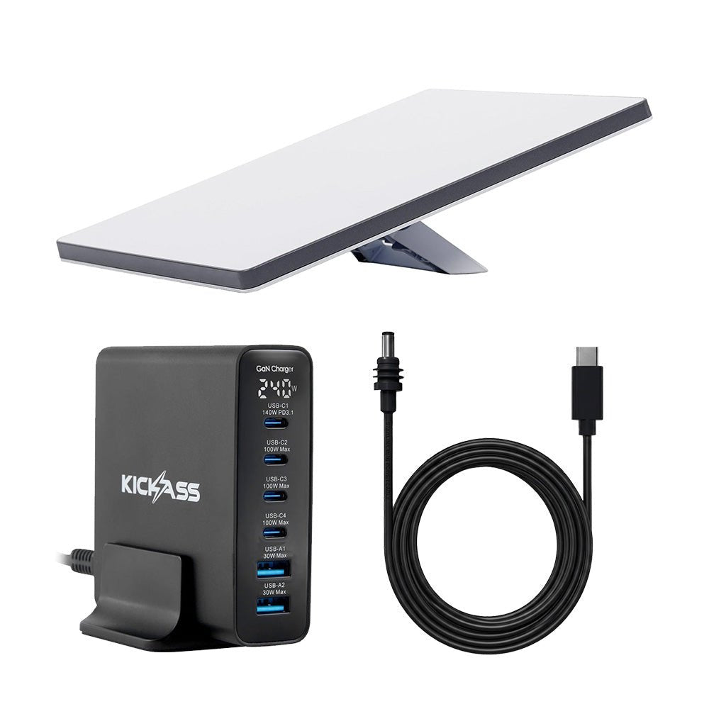 KickAss ProductsKickAss Starlink Mini Bundle with 240W GaN USB - C PD Fast Charger and 5m USB - C CableKA-STLMINI-240WCHG-USBC