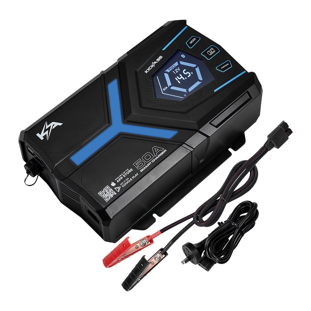 KickAss ProductsKickAss Twin 460Ah Ultra - X Deep Cycle Lithium Battery Complete Dual Battery Kit with 3000W Inverter, 50A Charger & 40A DCDC - 920Ah Total CapacityKA-920AHLIT-INV-50CHG-40DCDC-WIRING0