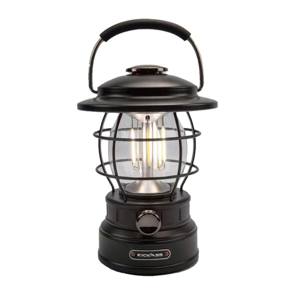 KickAss ProductsKickAss Vintage Camping Lantern Bundle with Outdoor Tie - Down Guy Rope LED Lighting KitKABUN-CAMPLANTERN-LEDROPE