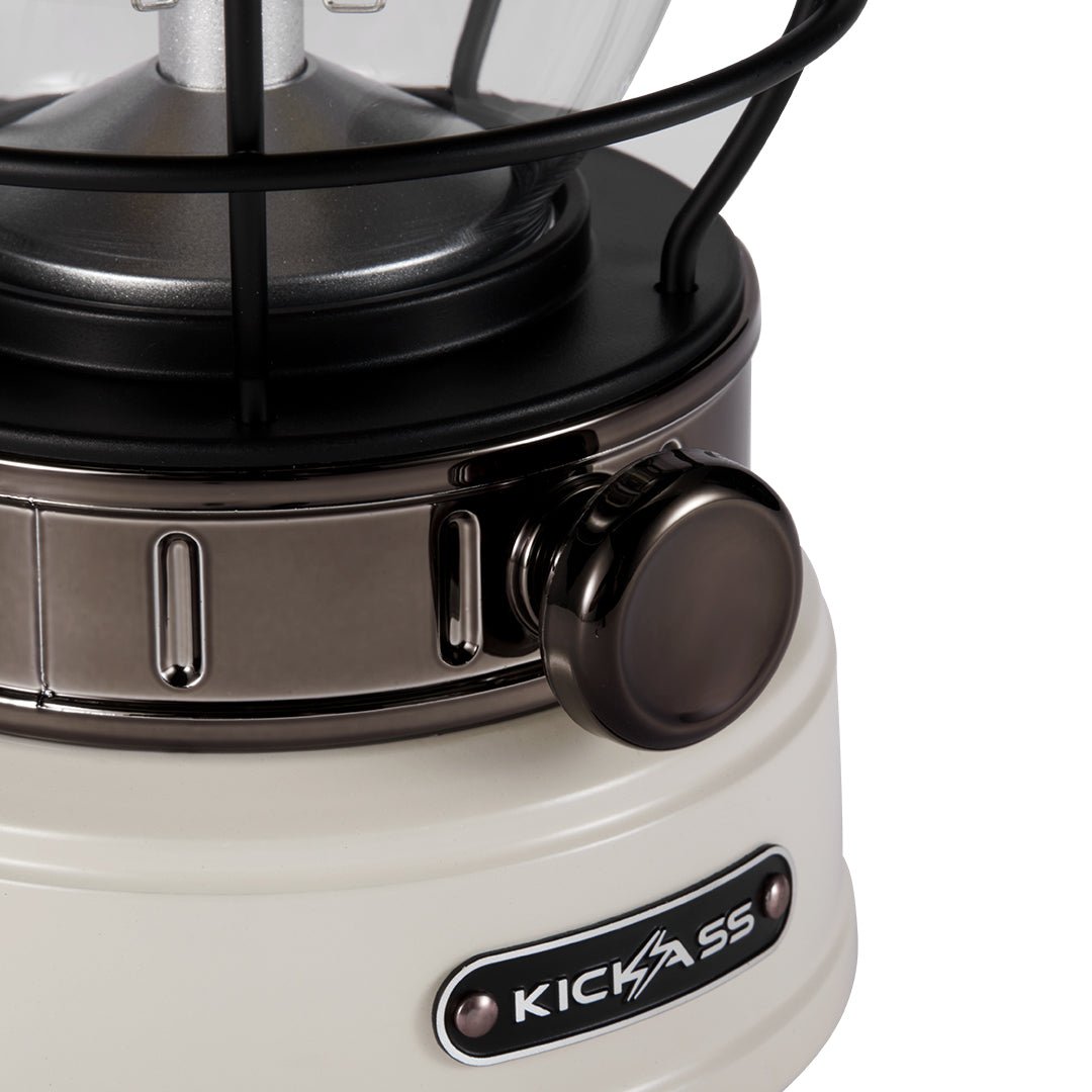 KickAss ProductsKickAss Vintage Camping Lantern in WhiteKACAMPLANTERN - WHT