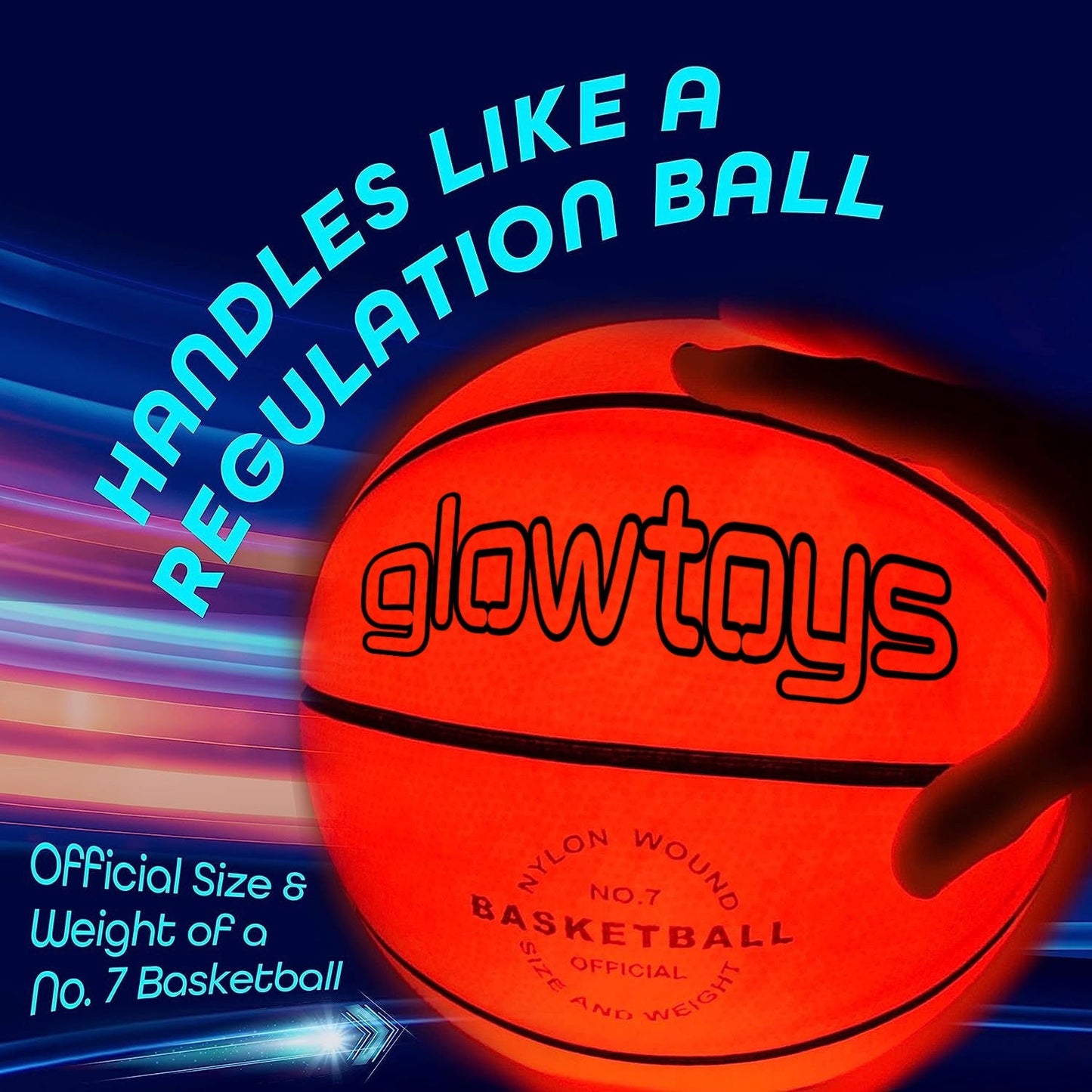 KickAss ProductsLED Touch Activated Light Up BasketballGTTOYSBB - 7