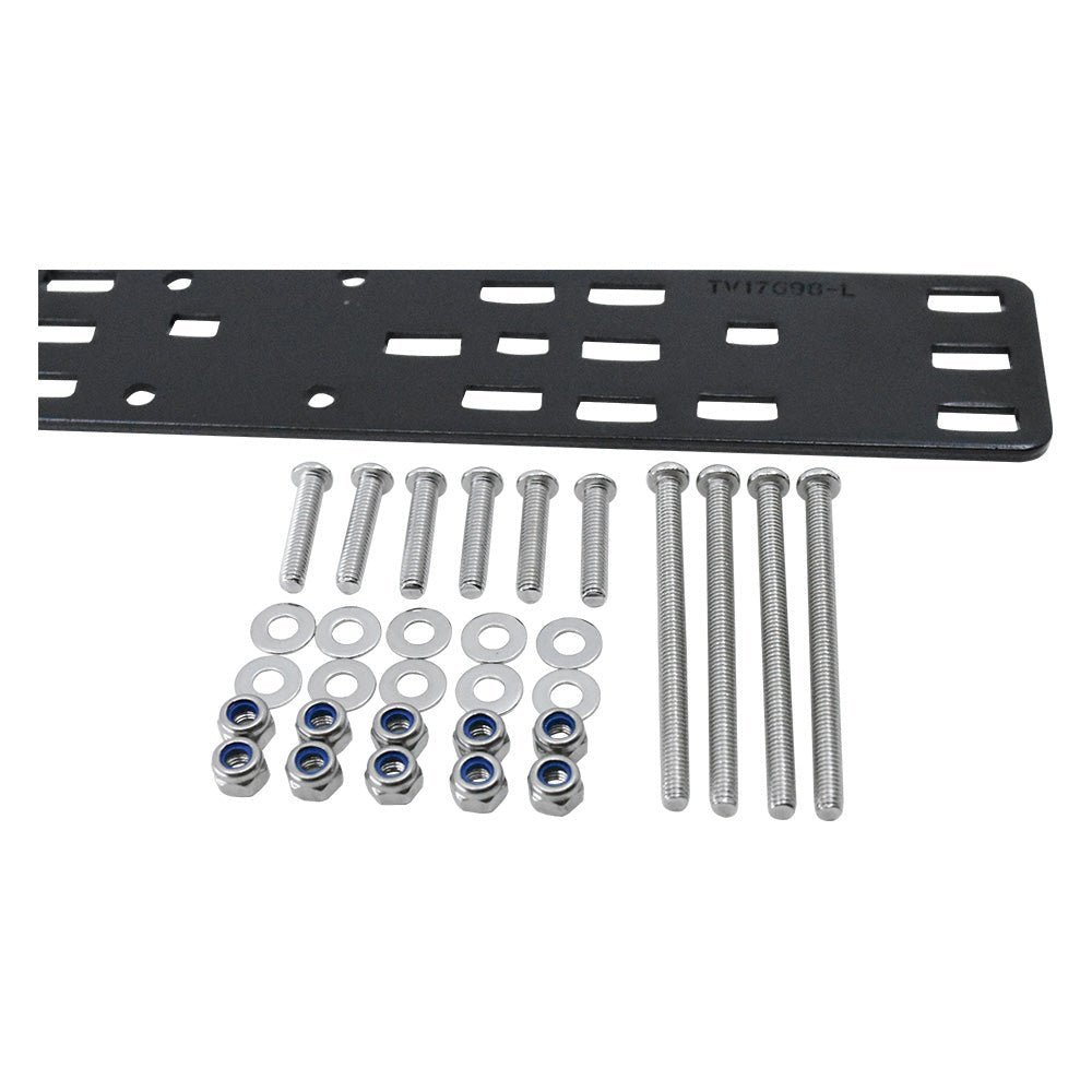 KickAss ProductsMounting Bracket Black Powder - Coated Long for Dual/Twin Connector Covers & SocketsTV-17698-L