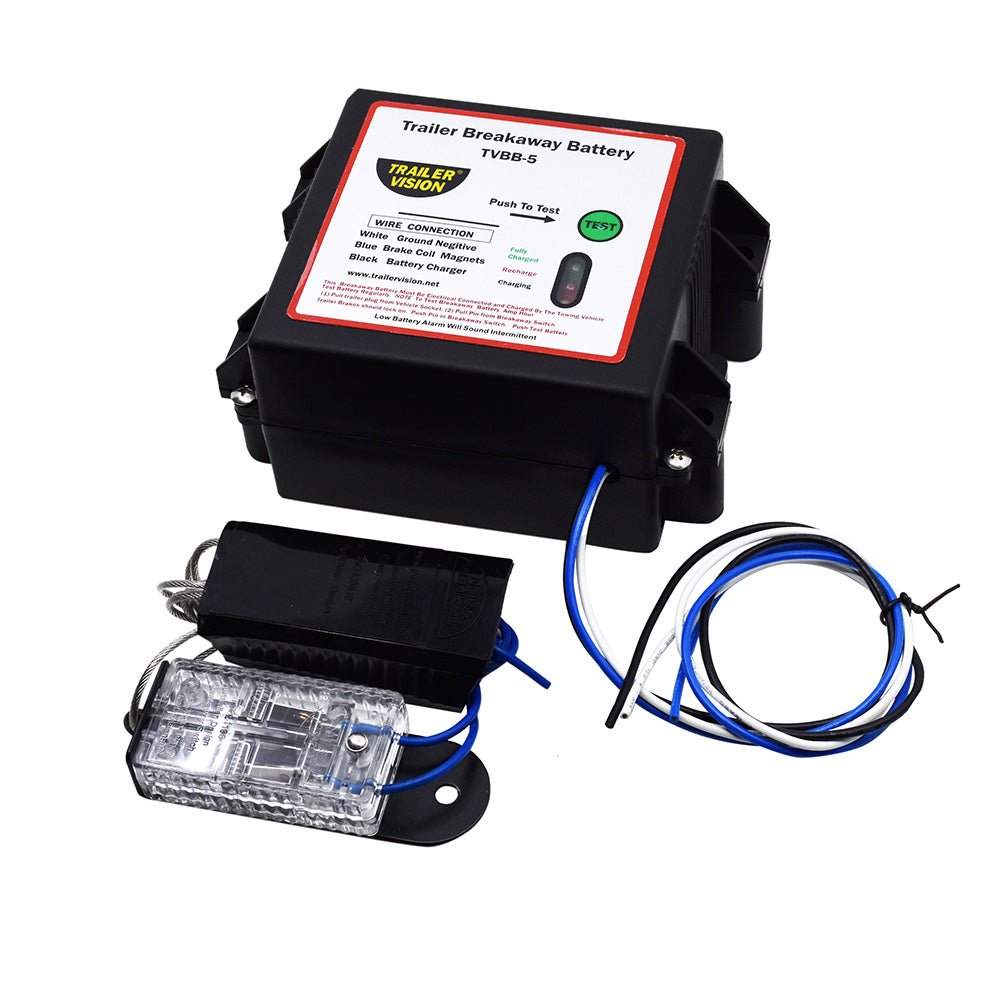 KickAss ProductsTrailer Vision Battery Kit Breakaway Switch, 5Ah Battery & ADR ApprovedTV-BB-5