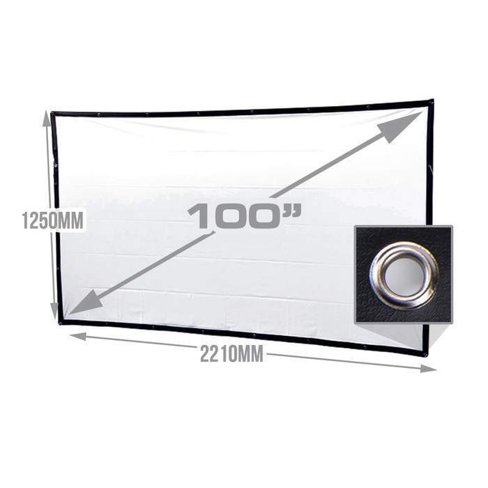 KickAss Projector & 100" Eyelet Screen Cinema Package Alt 2 Image