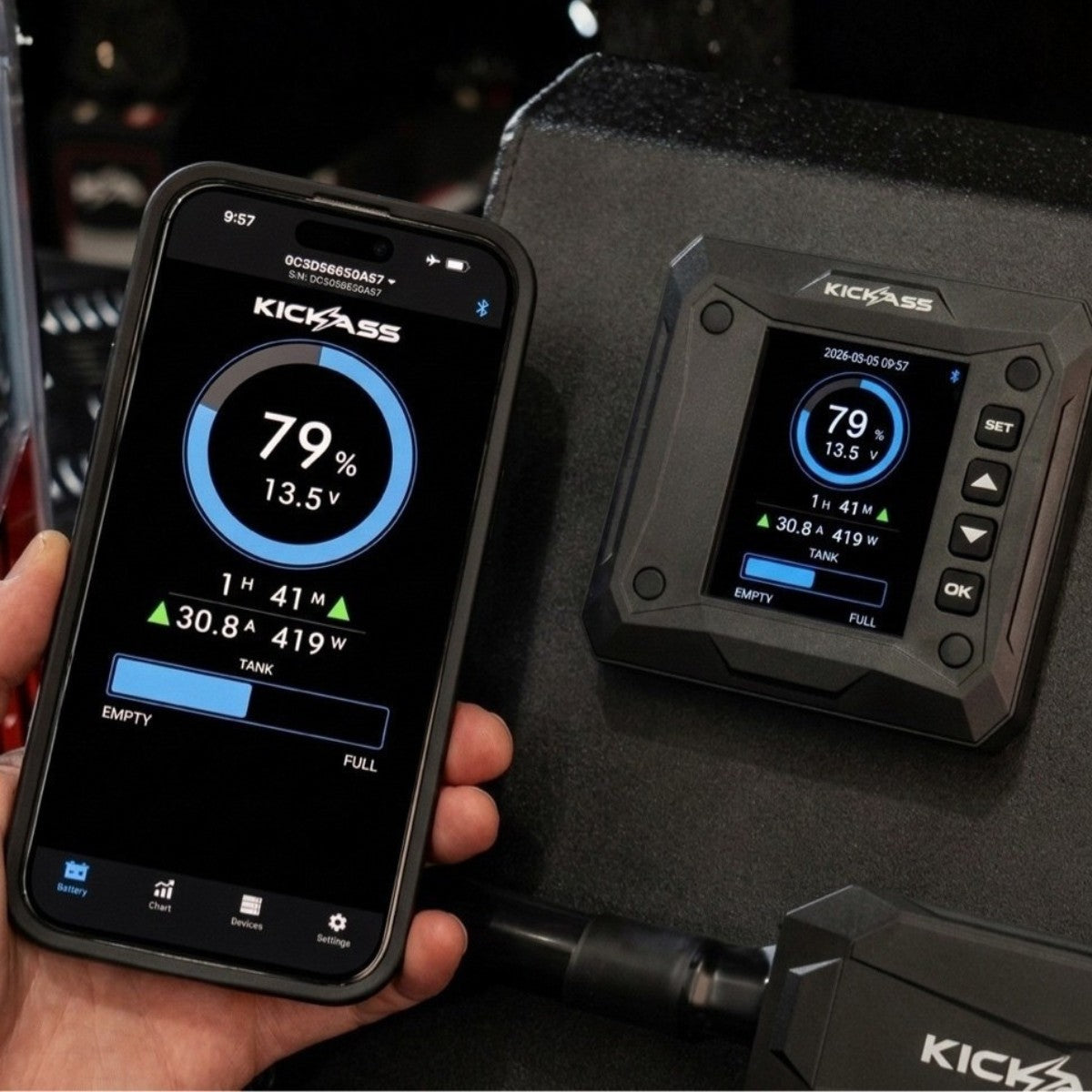 KickAss 600A Smart Shunt with Battery and Tank Monitor